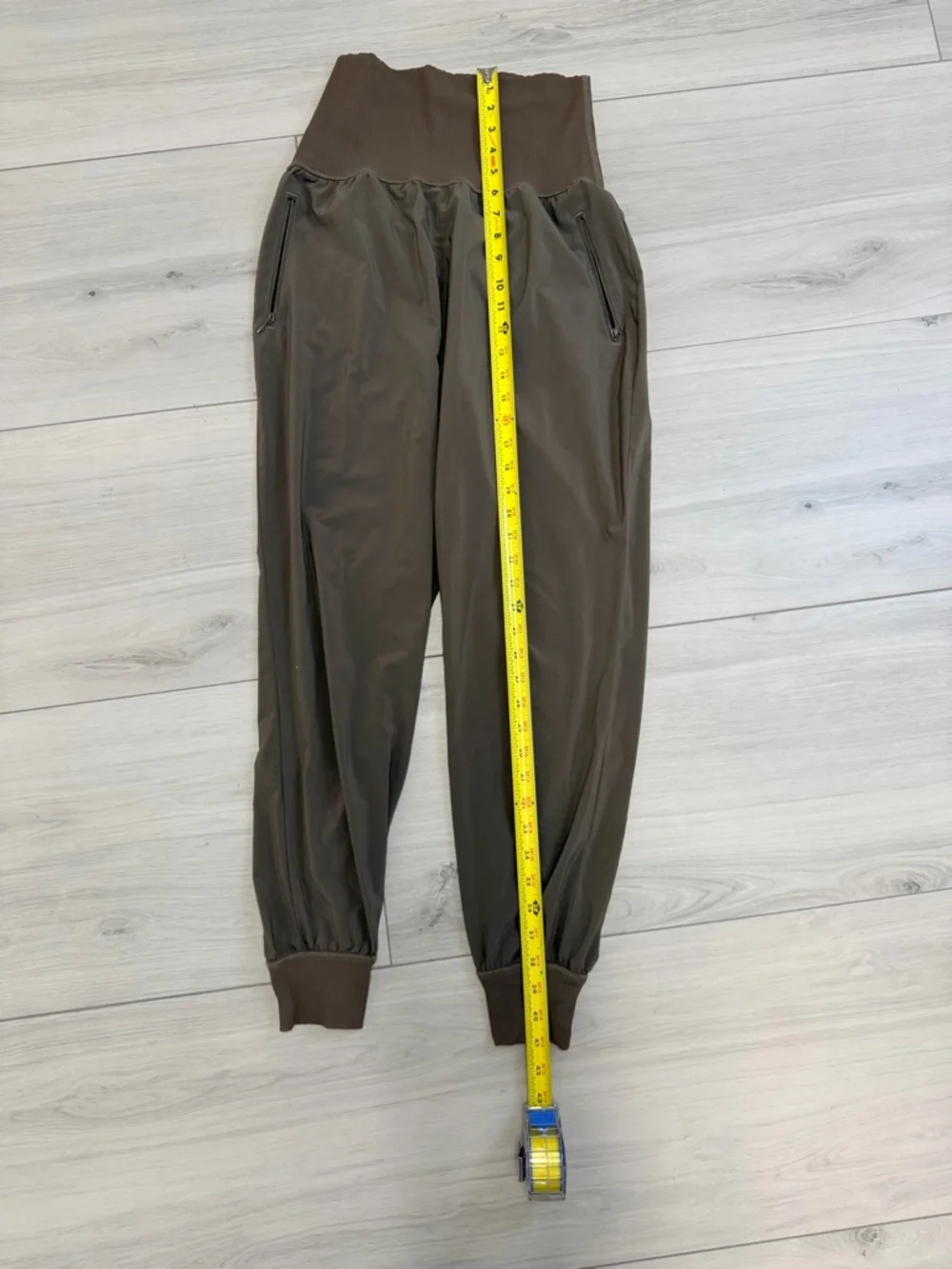 Aerie Offline Jogger‎ Pants Olive Taupe High Waist Sz S/P Performance Athleisure